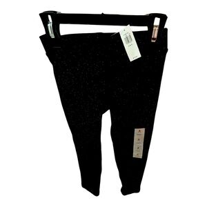 Girls NWT size 6-7 sparkle black leggings